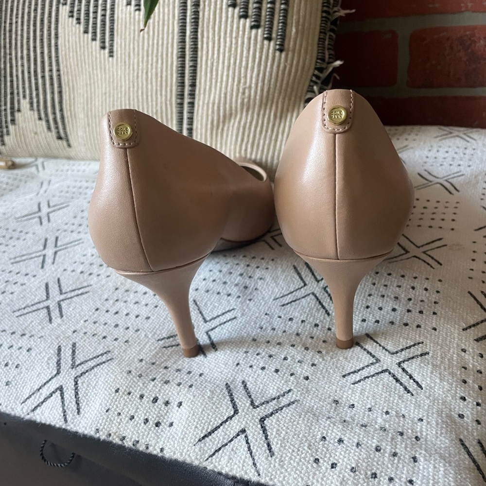 Low nude heels